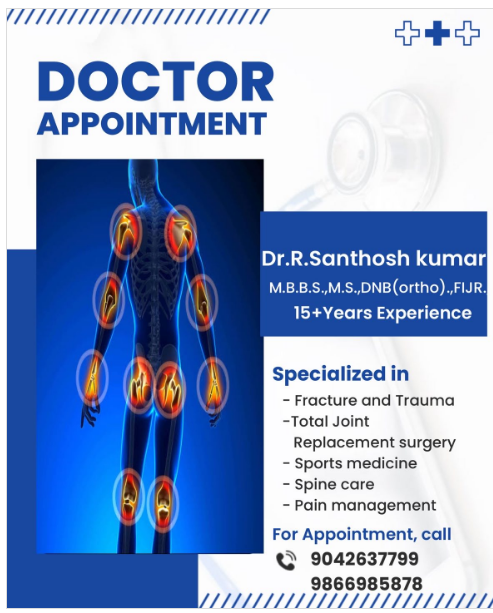 Dr. R. Santhosh Kumar — Orthopaedic Surgeon